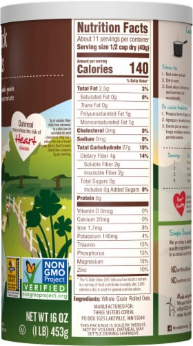 Mom's Best® Quick Oats Perspective: right