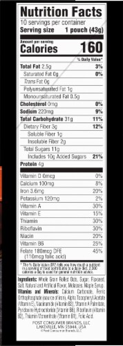 Better Oats® Thick & Hearty Maple & Brown Sugar Instant Oatmeal Perspective: right