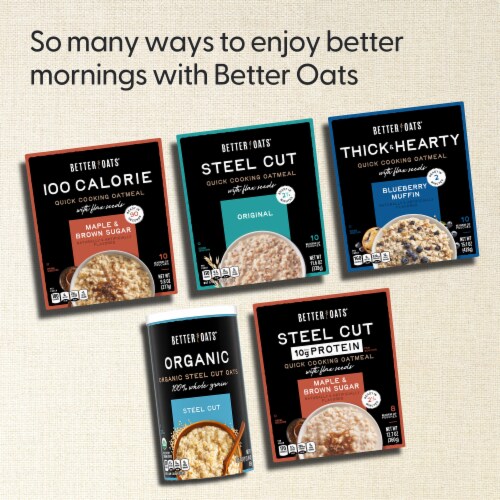 Better Oats Organic Steel Cut Oats Perspective: right