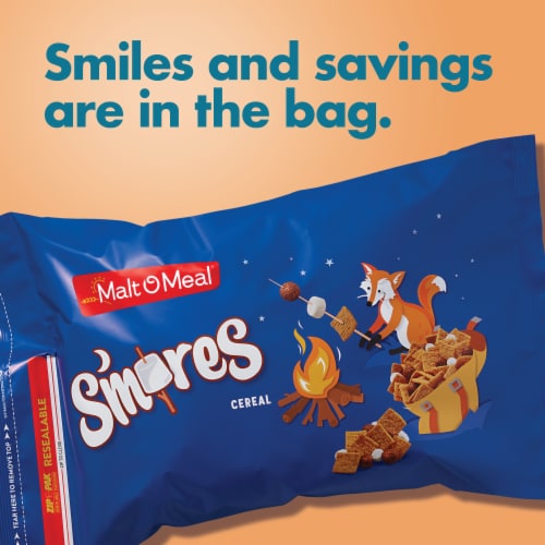 Malt-O-Meal S'mores Family Size Bag Cereal Perspective: right