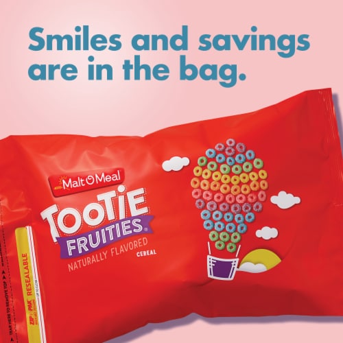 Malt-O-Meal Tootie Fruities Bag Cereal Perspective: right