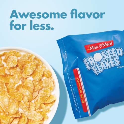 Malt-O-Meal® Frosted Flakes Bag Cereal Perspective: right