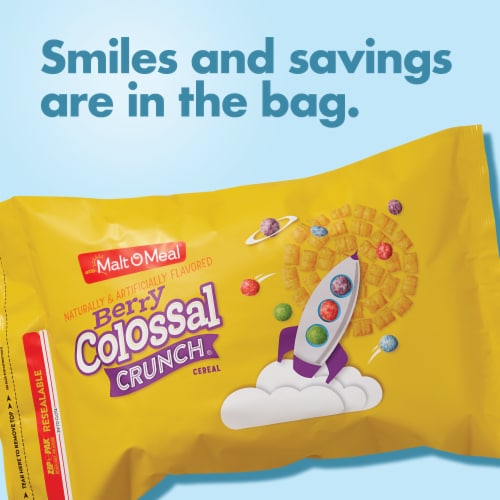 Malt-O-Meal® Berry Colossal Crunch Bag Cereal Perspective: right