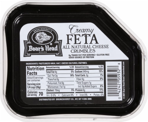 Boar's Head Creamy Feta Cheese Perspective: right