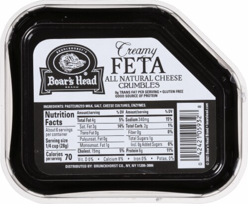 Boar's Head Creamy Feta Cheese Perspective: right
