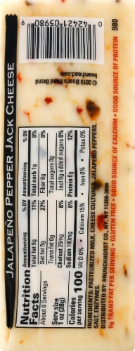 Boar’s Head Jalapeño Pepper Jack Cheese Perspective: right