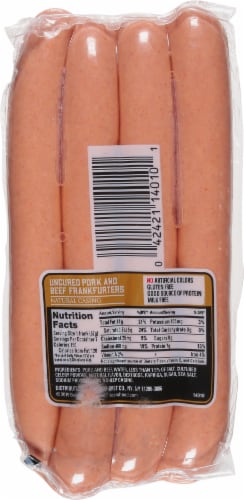 Boar's Head Uncured Pork & Beef Frankfurters Perspective: right