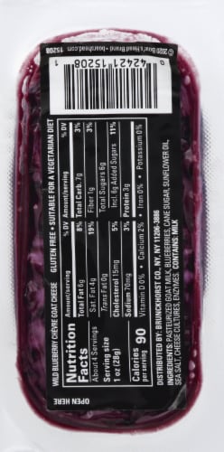 Boar's Head Wild Blueberry Chevre Goat Cheese Perspective: right