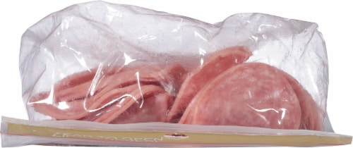 Boar’s Head Uncured Pouch Hard Salami Perspective: right