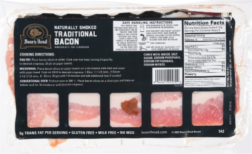 Boar's Head Naturally Smoked Traditional Bacon Perspective: right