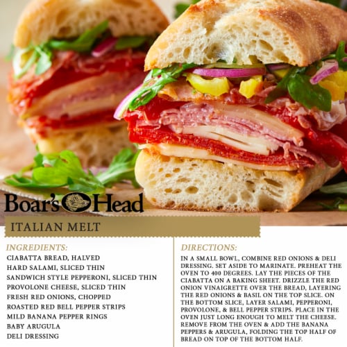 Boar's Head Hard Salami, Pepperoni & Provolone Cheese, Italian Trio Sandwich Kit Perspective: right