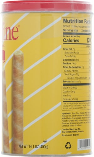 Pirouline® Meyer Lemon Creme Filled Wafers Perspective: right