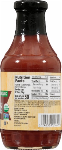 Woodstock Organic Hickory BBQ Sauce Perspective: right