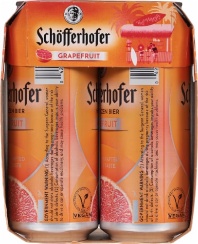 Schofferhofer Grapefruit Flavored Wheat Beer Perspective: right