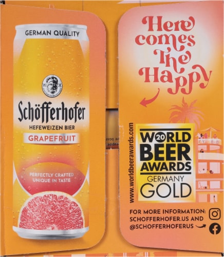 Schofferhofer Hefeweizen Grapefruit Bier Perspective: right