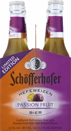 Schofferhofer Passion Fruit Beer Perspective: right