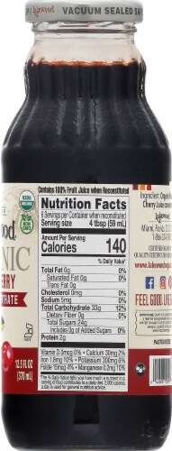 Lakewood Organic Tart Cherry Concentrate Juice Beverage Perspective: right