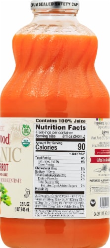 Lakewood Organic Pure Carrot Juice Perspective: right