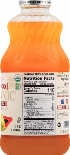 Lakewood Organic Papaya Juice Perspective: right