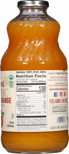 Lakewood® Organic Pure Blood Orange Juice Perspective: right