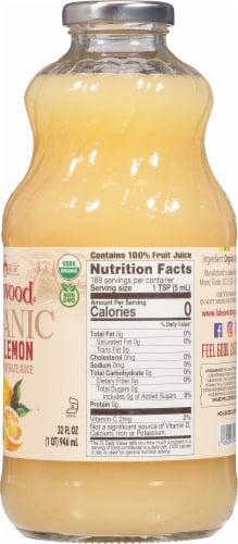 Lakewood® Organic Pure Lemon Juice Perspective: right