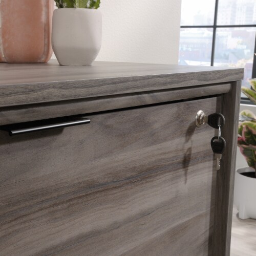 Sauder Clifford Place ® Lateral File Cabinet in Jet Acacia Perspective: right