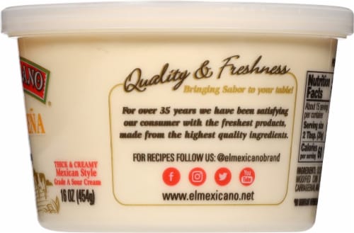 El Mexicano® Crema Oaxaquena Sour Cream Perspective: right