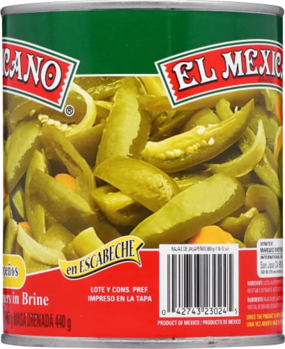 El Mexicano® Sliced Jalapeno Peppers in Brine Perspective: right