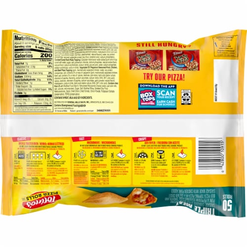 Totino's Pizza Rolls Triple Meat Flavored Frozen Snacks Perspective: right