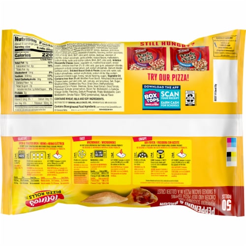 Totino's Pizza Rolls Pepperoni & Bacon Flavored Frozen Snacks Perspective: right