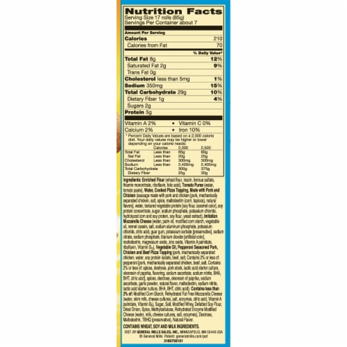 Totino's Pizza Rolls Combination Mini Snack Bites 125 Count Perspective: right