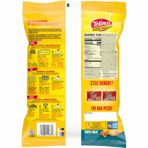 Totino's Pizza Rolls Triple Meat Flavored Frozen Snacks Perspective: right