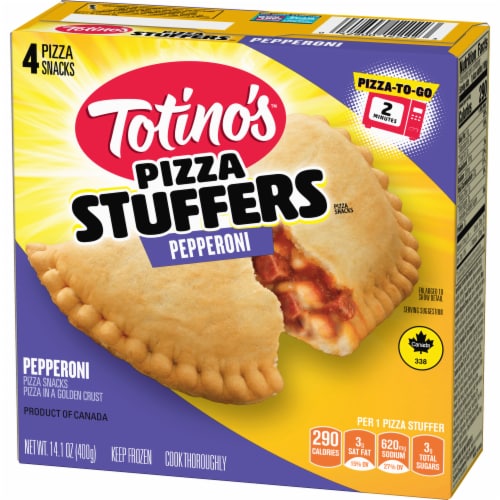 Totino's Pizza Stuffers Pepperoni Flavored Frozen Snacks Perspective: right