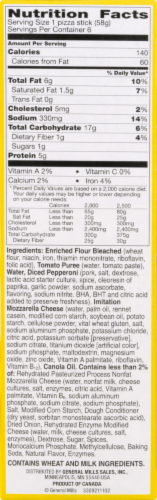 Totino's Pepperoni Pizza Sticks Perspective: right