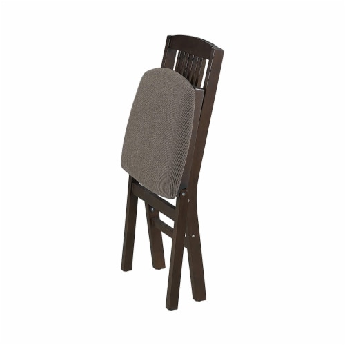 Stakmore solid wood online upholstered folding chair