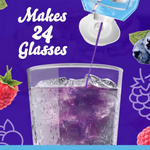 Crystal Light Liquid Blueberry Raspberry Naturally Flavored Drink Mix Perspective: right
