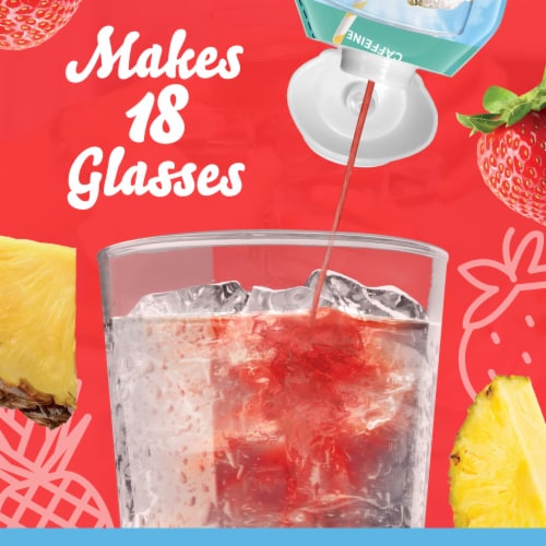 Crystal Light Liquid Strawberry Pineapple Refresh Drink Mix Perspective: right