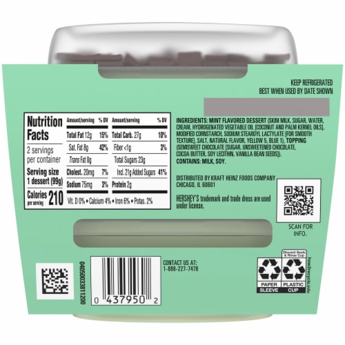 COLLIDERS™ Chopped HERSHEY’S Mint Refrigerated Dessert Perspective: right