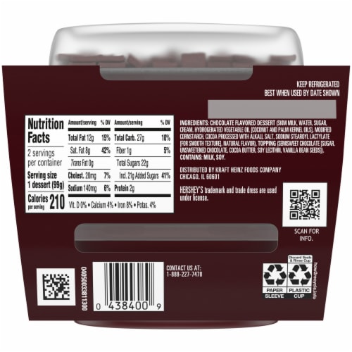 COLLIDERS™ Chopped HERSHEY’S Chocolate Refrigerated Dessert Perspective: right