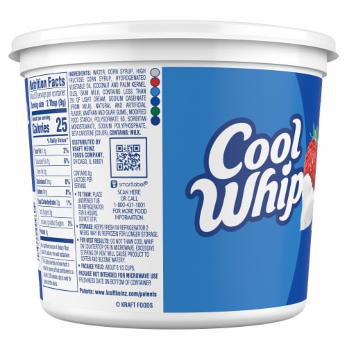 Cool Whip Original Whipped Cream Topping Perspective: right