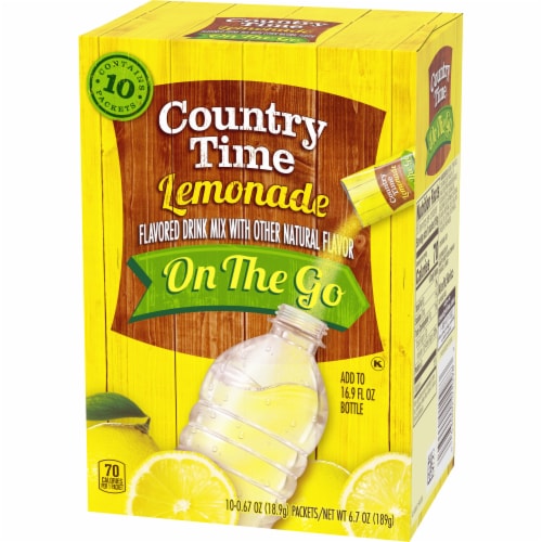 Country Time Lemonade Naturally Flavored Powdered Drink Mix Perspective: right