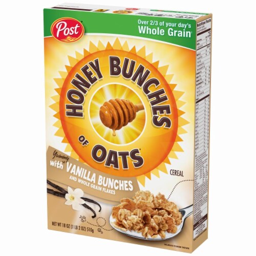Post Honey Bunches of Oats Vanilla Cereal Perspective: right