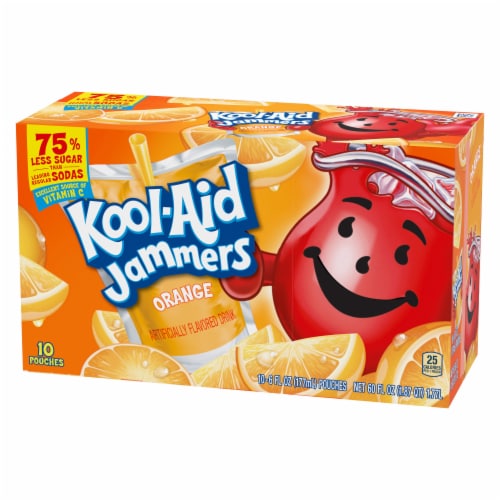 Kool-Aid Jammers Orange Artificially Flavored Soft Drink Perspective: right