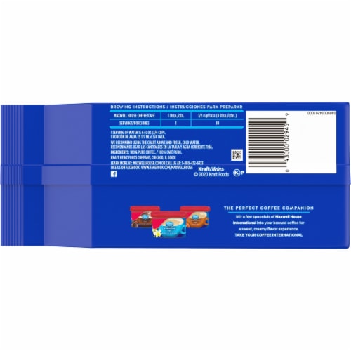 Maxwell House Original Medium Roast Ground Coffee Perspective: right
