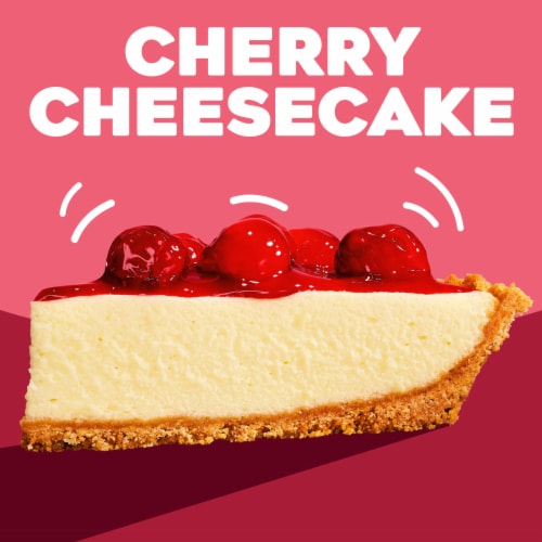Jell-O No Bake Cherry Cheesecake Dessert Kit with Cherry Topping Filling Mix & Crust Mix Perspective: right