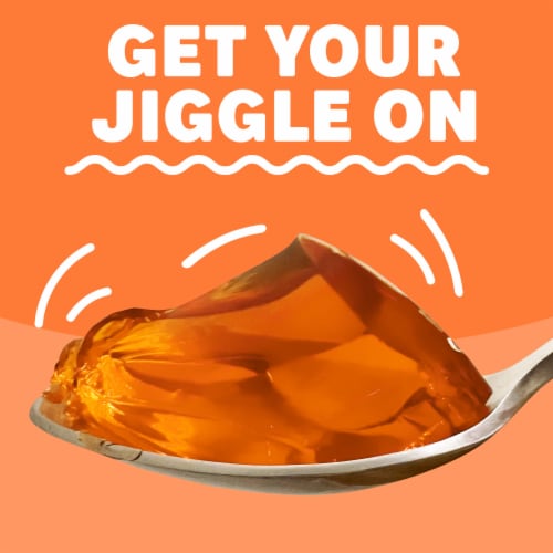 Jell-O Original Orange Jello Cups Gelatin Snack Perspective: right