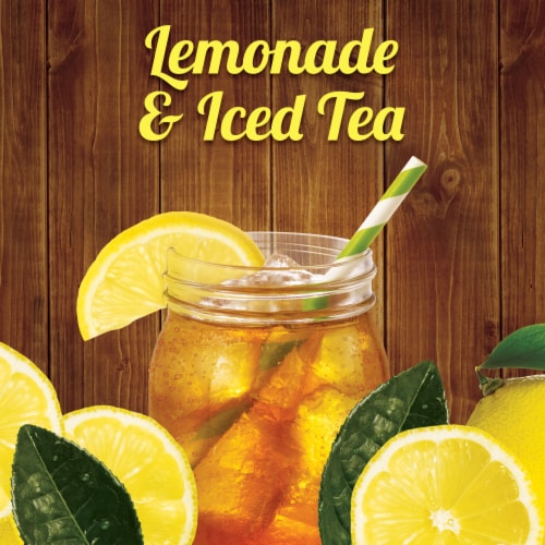Country Time Half & Half Lemonade Iced Tea Naturally Flavored Powdered Drink Mix, Canister Perspective: right