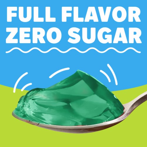 Jell-O Lemon-Lime Sugar Free Jello Cups Gelatin Snack Perspective: right
