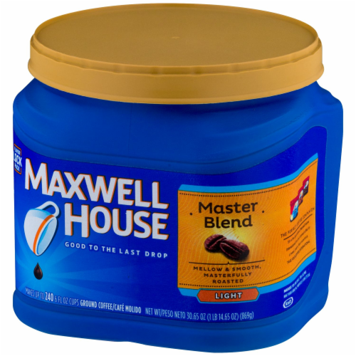 Maxwell House Master Blend Light Roast Ground Coffee Perspective: right