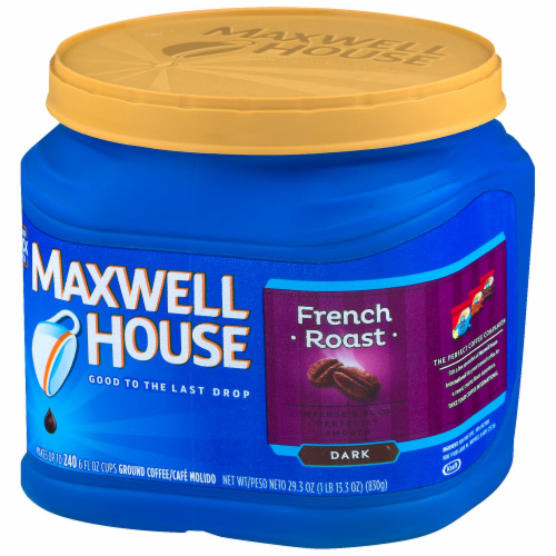 Maxwell House French Dark Roast Ground Coffee Perspective: right